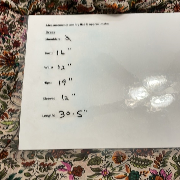 Anthropologie Floreat Mini Dress Floral Pleated Layered Ruffle Cottage 00P - Picture 12 of 13